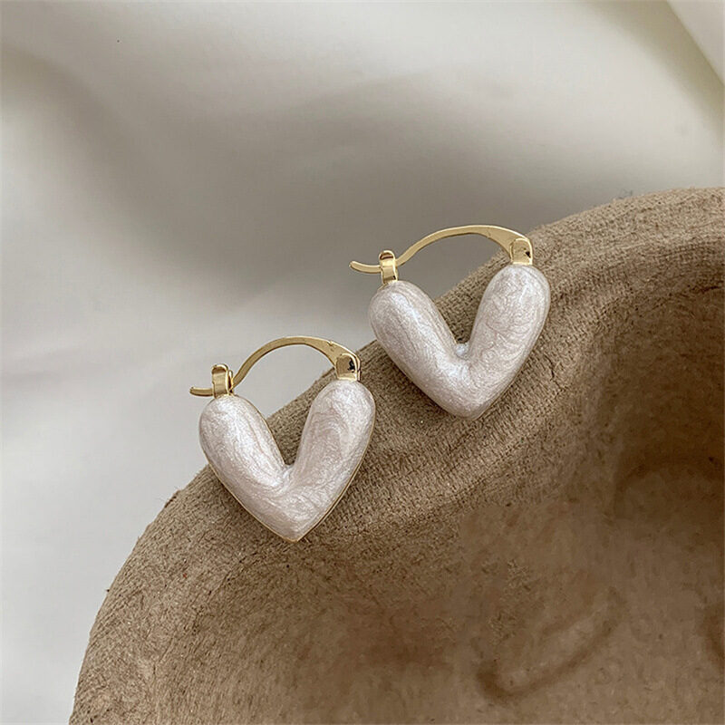 Ins Heart Love Earrings For Women Fashion Accessories