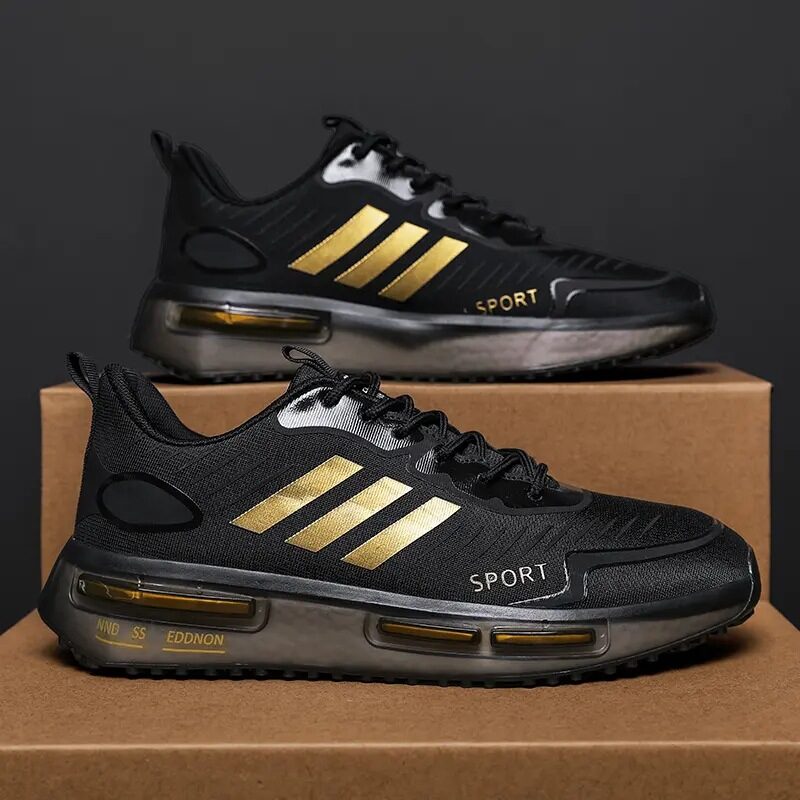 Air Cushion Sports Shoes Men Lace-up Sneakers Outdoor