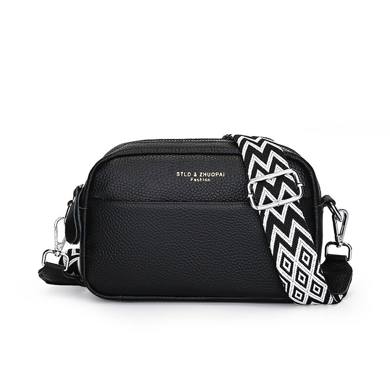 Fashion Simple Shoulder Messenger Bag Top Layer Cowhide