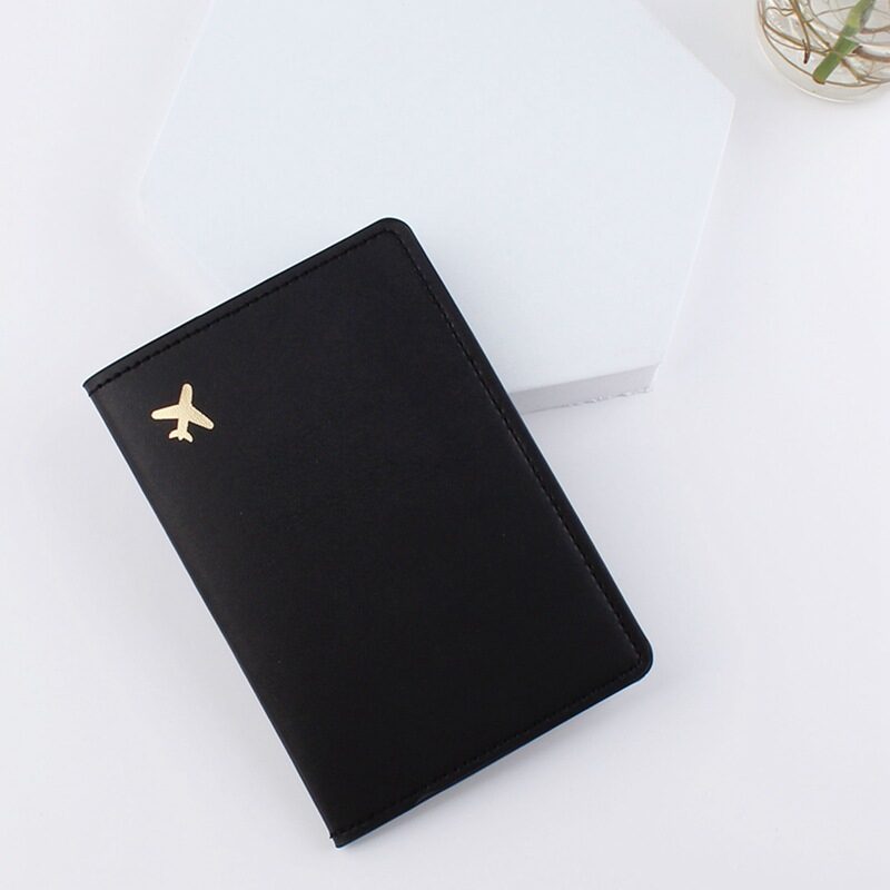 Leather Document Package Travel Protective Case Passport