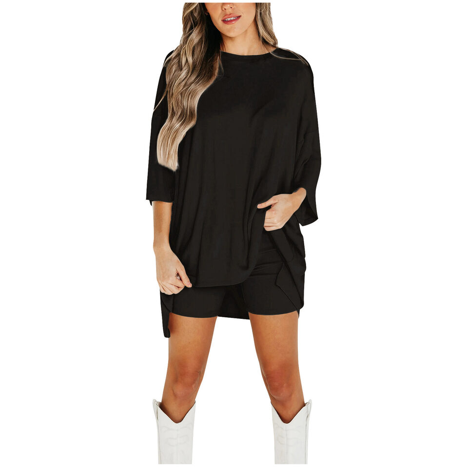 Summer Shorts Suit Fashion Loose Short-sleeved T-shirt