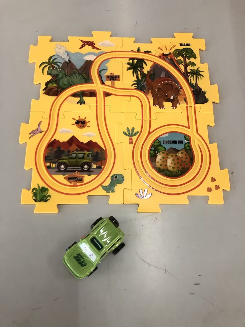 Children Puzzle Electric Railroad Speeder DIY Assembly Car
