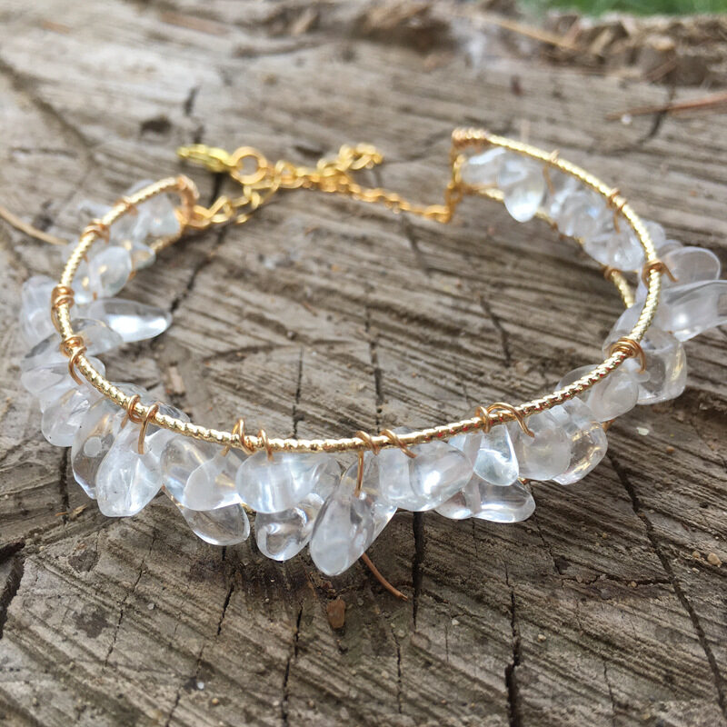 Fashion jewelry Natural Crystal String Beads Bracelet Female