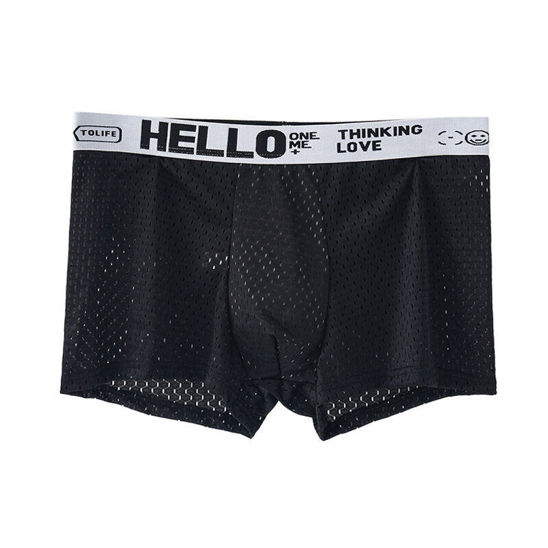 Ice Silk Mesh Boxers Cool Loose Breathable Heads