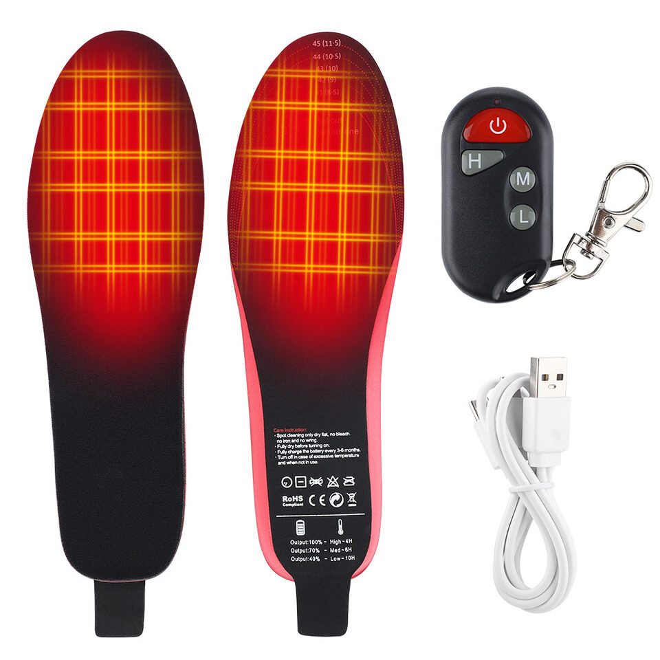 Heated Insoles For Men Women Rechargeable Heating Boot