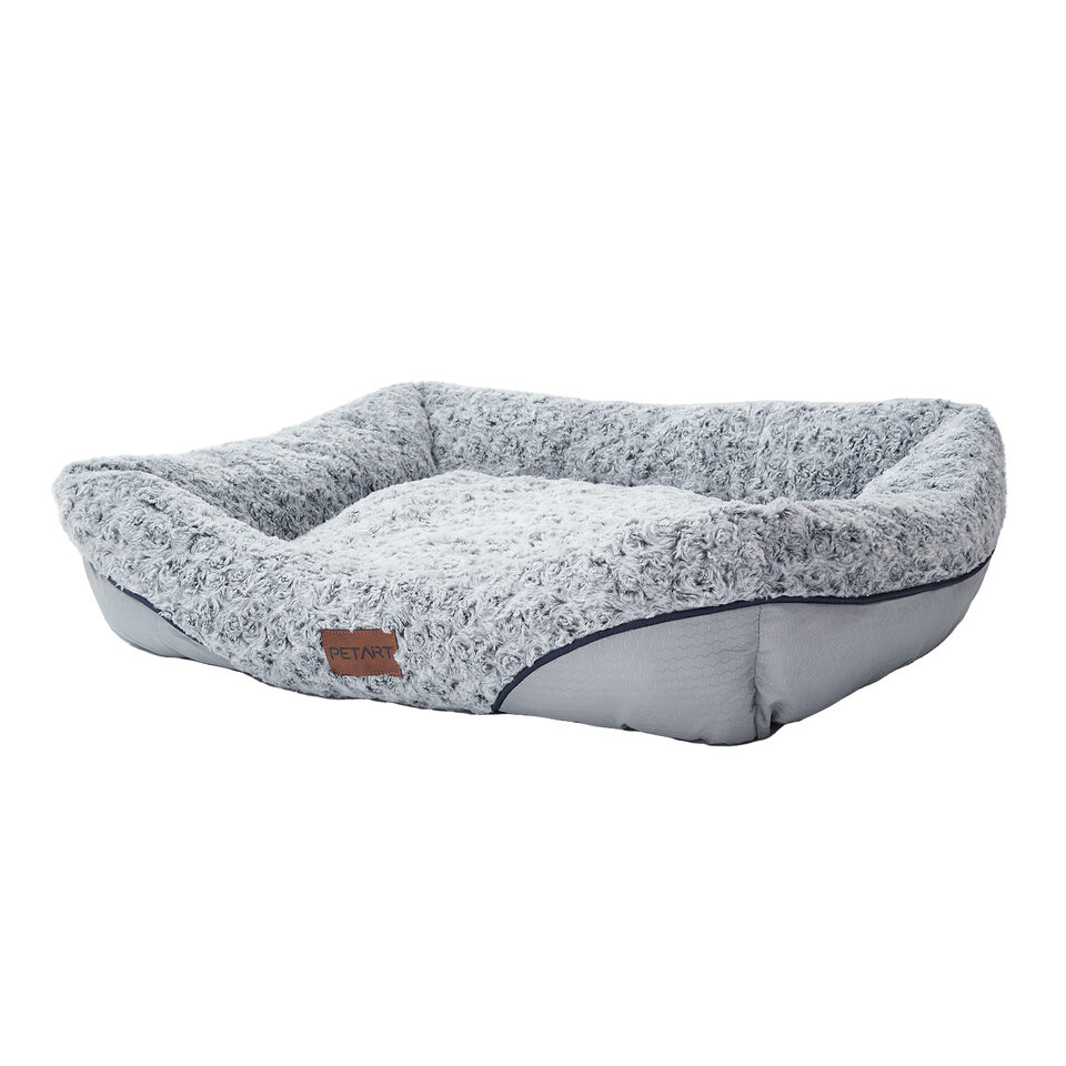 Swirl Rose Velvet Dog Beds For Small Medium