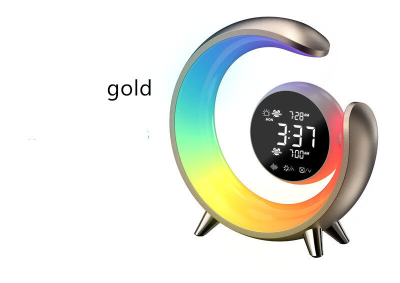 White Noise Dual Alarm Clock Wake-up Touch RGB