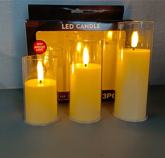 Electric Candle Lamp Led Simulation With Cup Home