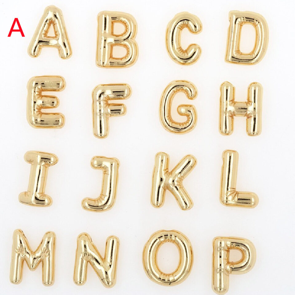Glossy Letters Copper Pendant Necklace