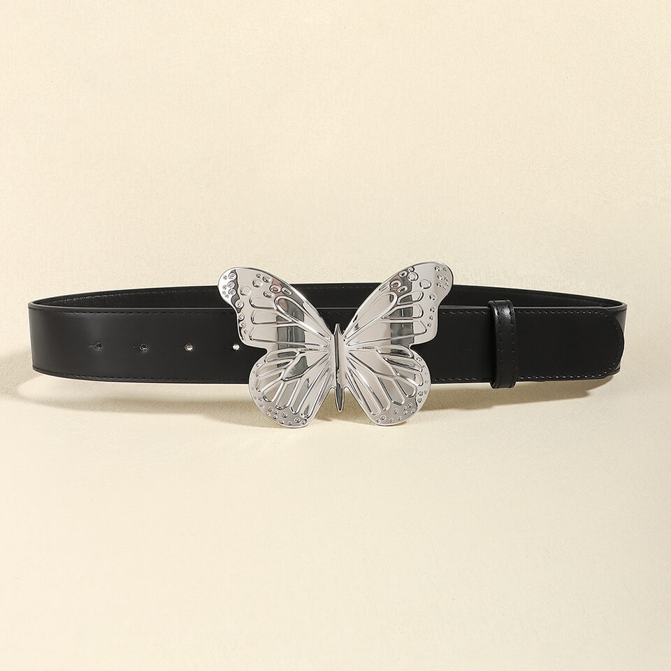 Women's Metal Large Butterfly Belt Simple Vintage Sweet