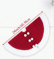 White Pompon Knitted Christmas Tree Skirt Bottom Apron