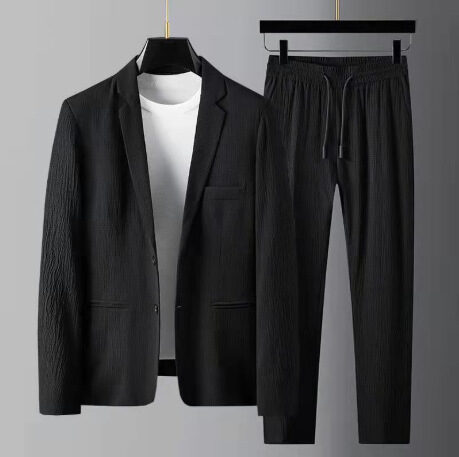 White Men's Casual Suit Jacket Spring And Summer