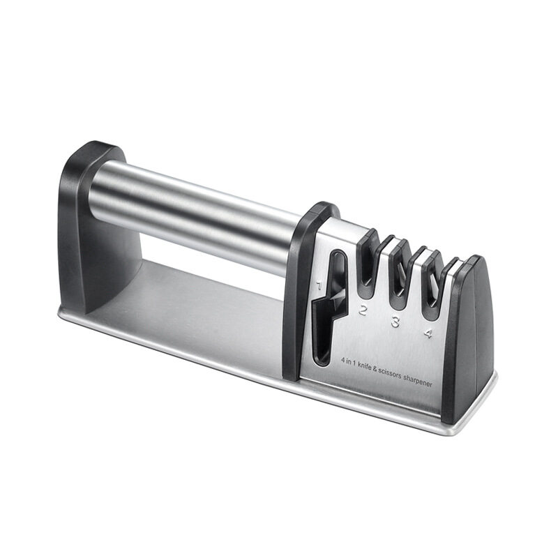 4 In 1 Knife Sharpener 3 Stages Kitchen