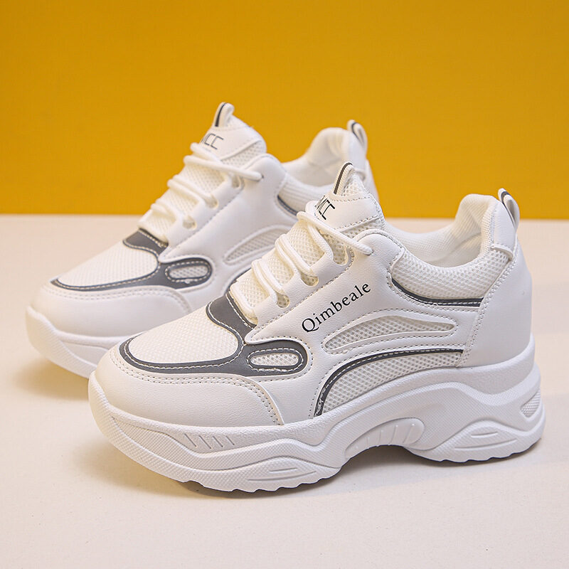 Height Increasing Insole Dad Shoes Mesh Casual Sneakers