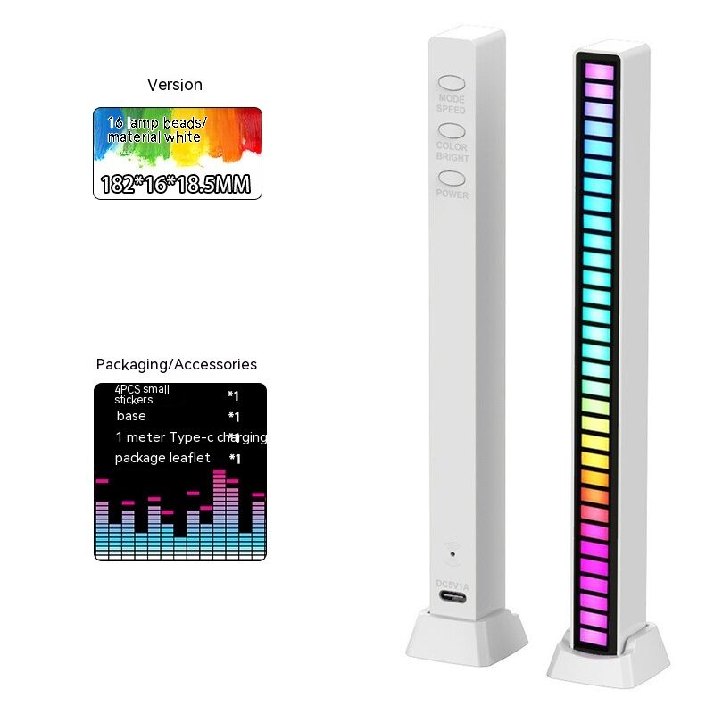 Led Sound Control Light Bar RGB Ambient Pickup