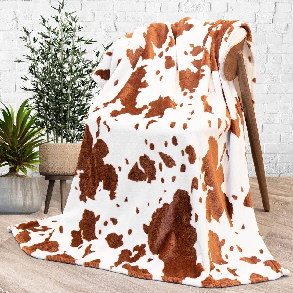 Cow Print Blanket Flannel