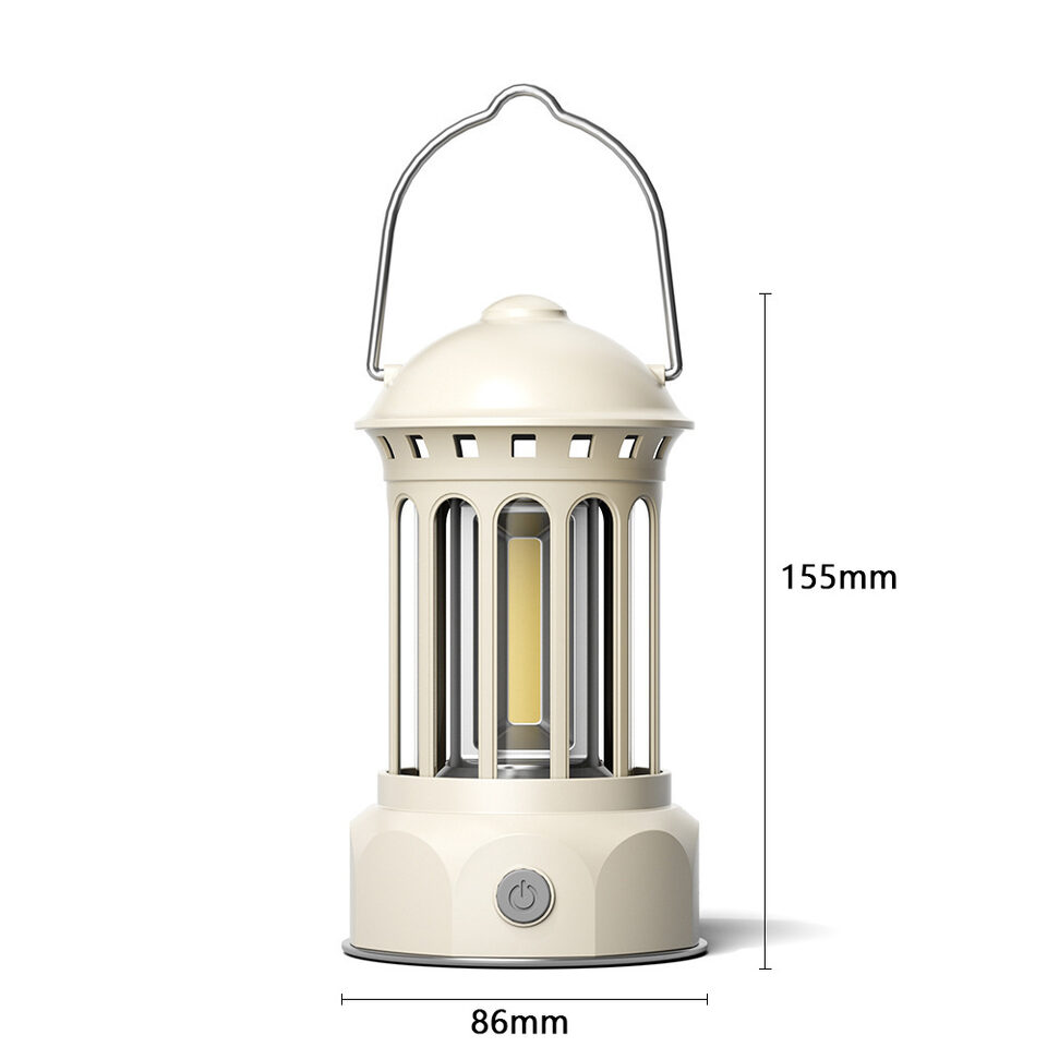 Outdoor Camping Lantern COB Portable Tent Light Retro