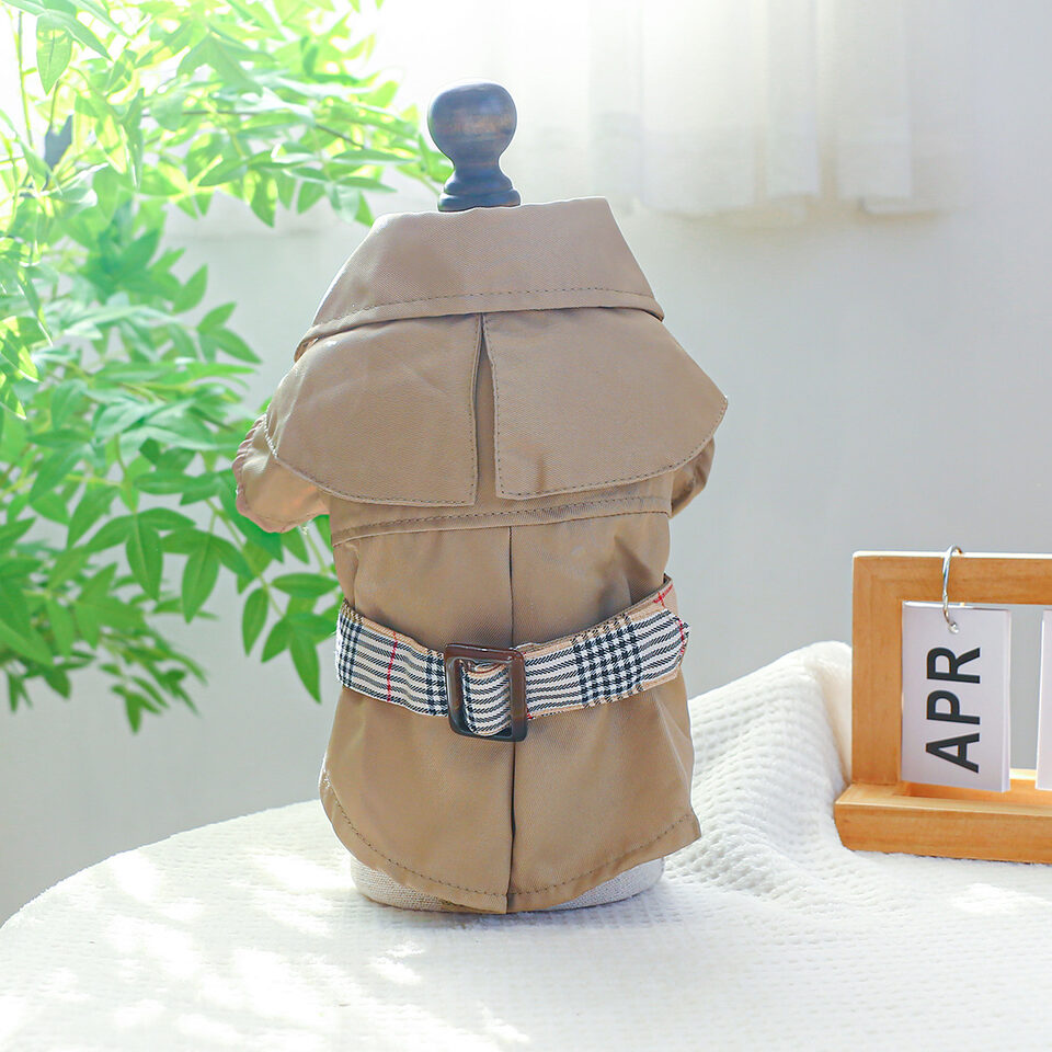 Pet Clothes Khaki Trench Coat Couple