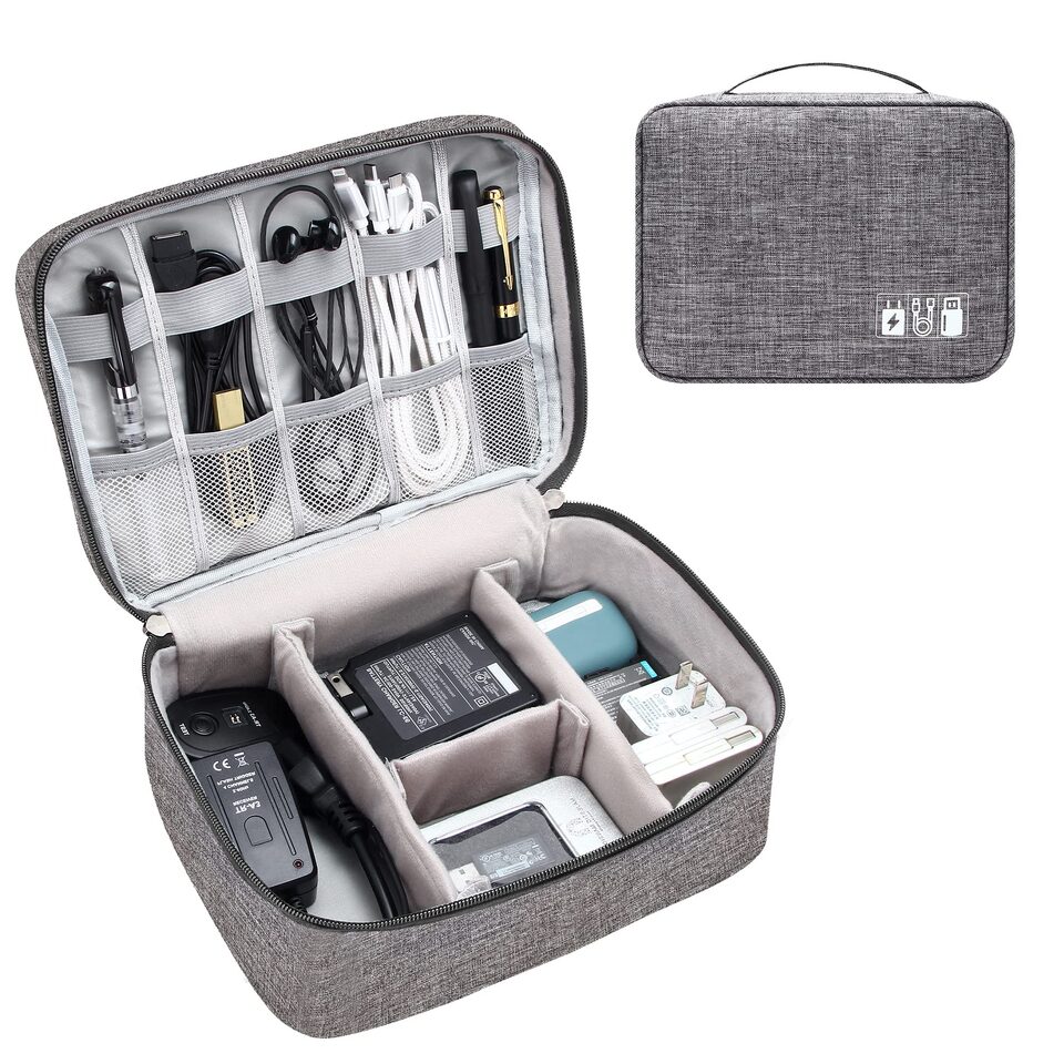 Electronics Organizer Travel Cable Bag Waterproof Portable Digital