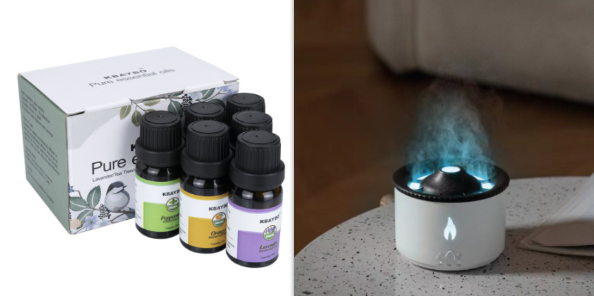 New Creative Ultrasonic Essential Oil Humidifier Volcano Aromatherapy