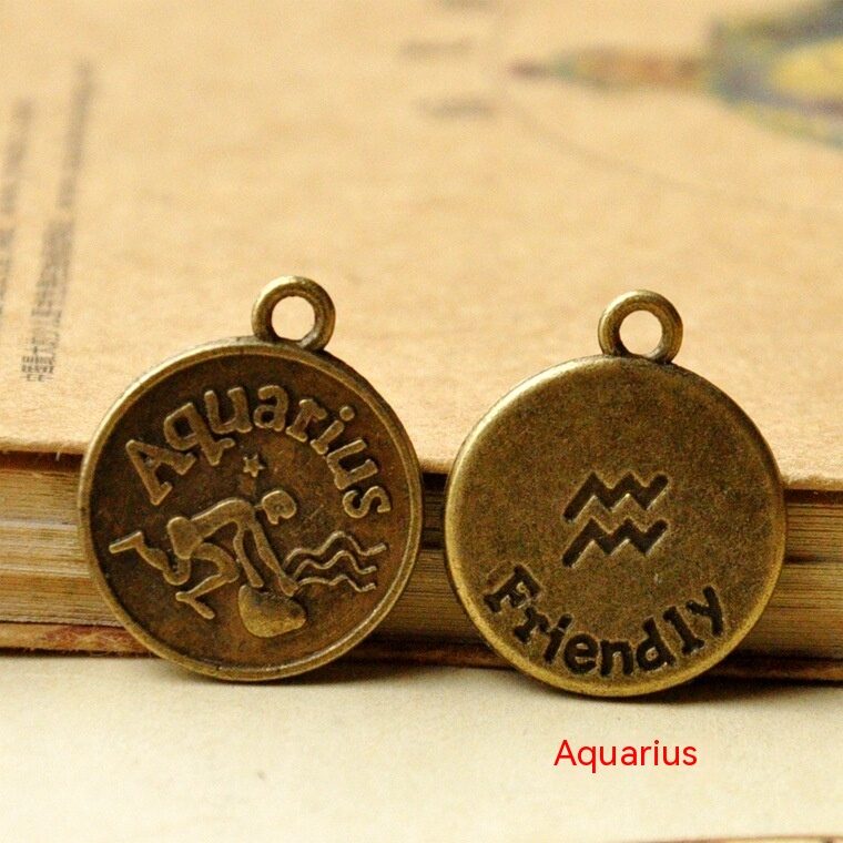 Vintage Jewelry Accessories 12 Constellation Material Tag