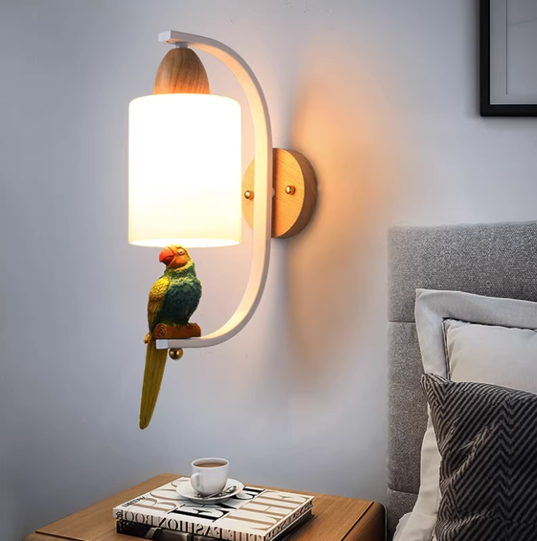 Solid Wood Bedside Lamp Minimalist Creative Personality Living