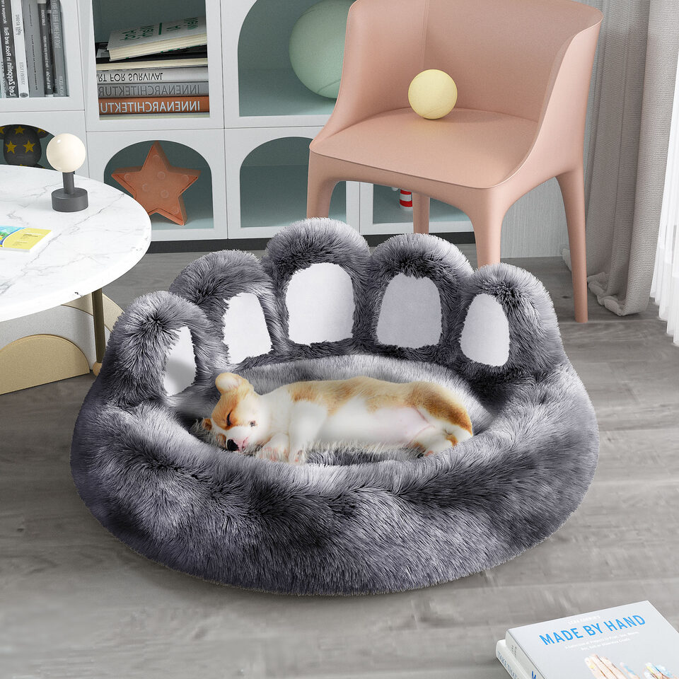 Thickened Warm Kennel For Pets With Bear Paw