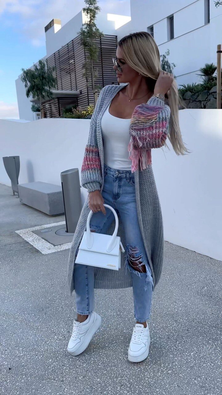 Clothing Knitted Coat Fringed Sweater Cardigan For Women