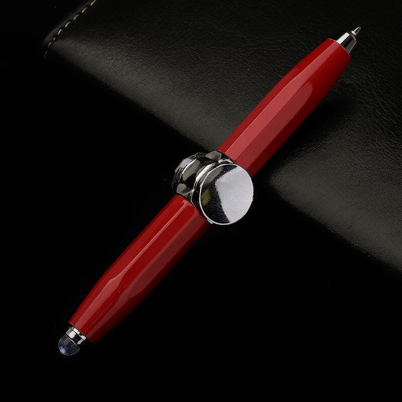 Creative Multi-Function LED Pen Spinning Decompression Gyro Metal