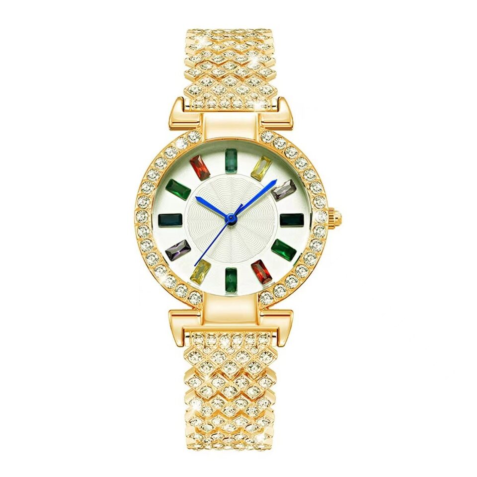 Full Diamond Quartz Bracelet Watch Fashion All-match Wrist