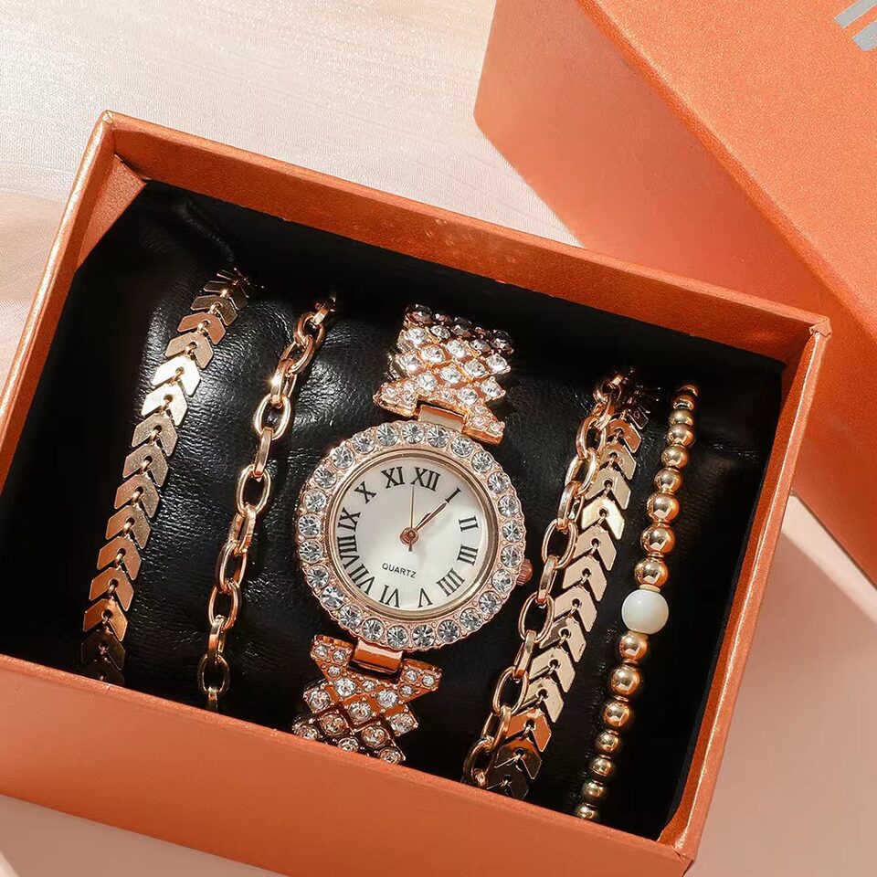 Diamond Women's Bracelet Watch Luxury Fashion Gift Box