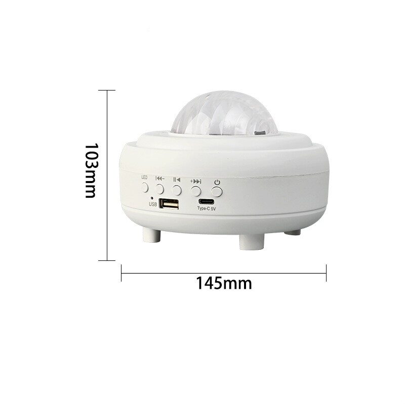 Galaxy Star Projector Bluetooth LED Night Light Starry