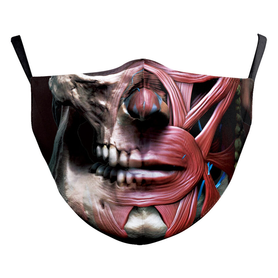 Digital Printing Ghost Face Wansheng Clown Funny Double-layer