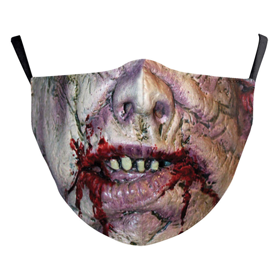 Halloween Carnival Digital Printing Funny Clown Face Double