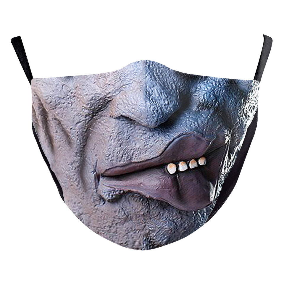 Halloween Digital Printing Funny Horror Face Double Layer