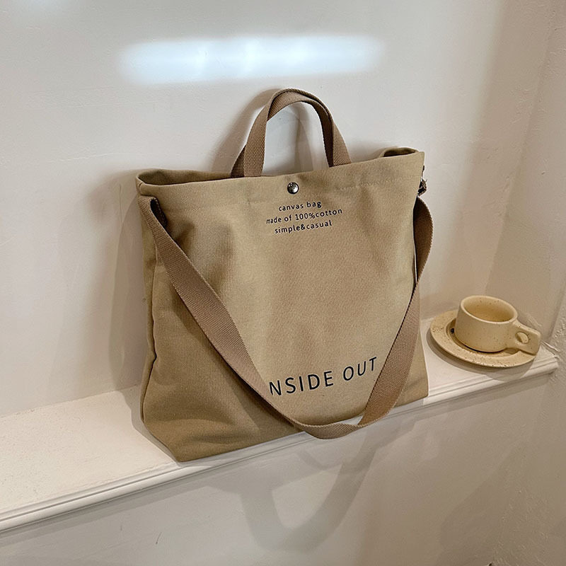 Large-capacity Canvas Bags Women Casual Fashion Totes Alphabet