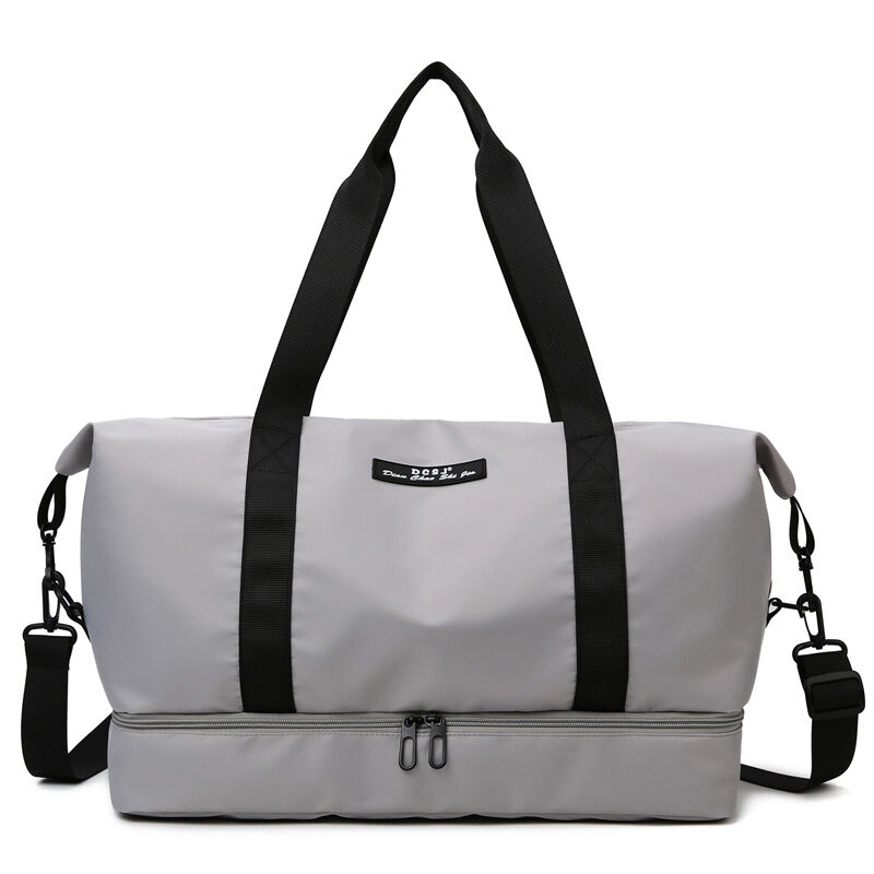Large Capacity Travel Duffle Bag With Shoes Compartment