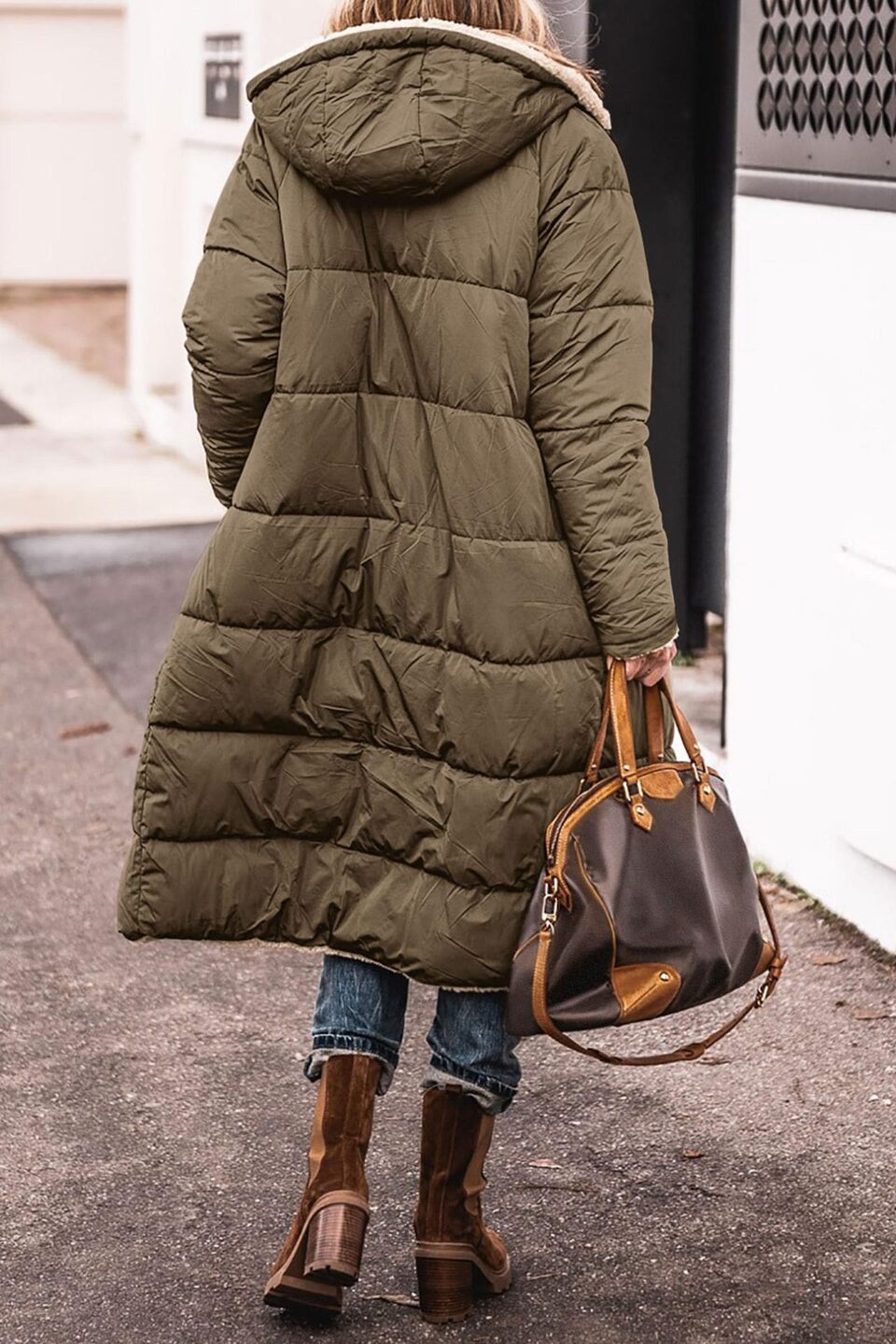 Solid Color Hooded Cotton Jacket Long Sleeve Double-sided