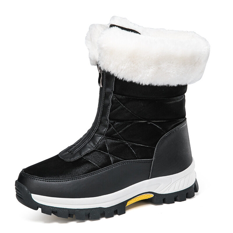 Women's Snow Boots Lightweight Platform Zipper Ankle Winter