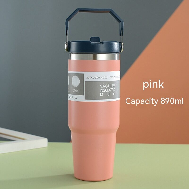 Portable Car Cup Stainless Steel Travel Sports Water