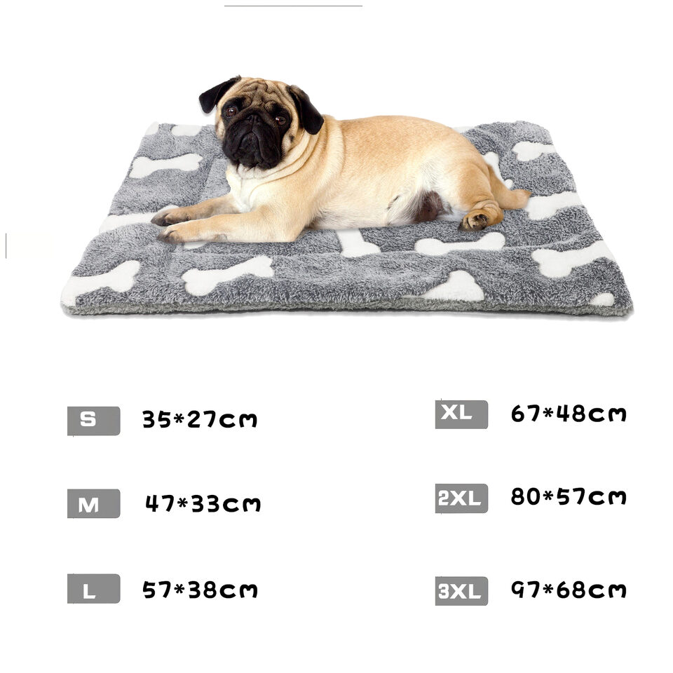 Self-Warming Cat Bed Mat Washable Dog Crate Soft