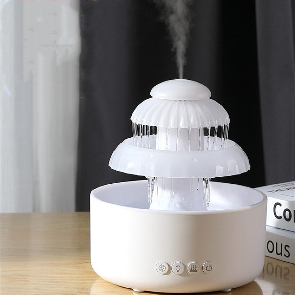 Mushroom Humidifying Cloud Rain Water Ultrasonic Aroma Diffuser