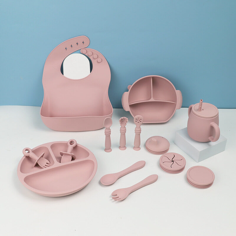 Silicone Children's Tableware Set Baby Feeding Solid Food