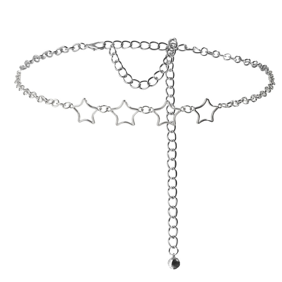 Simple Fashion Men And Women Star Metal Waist