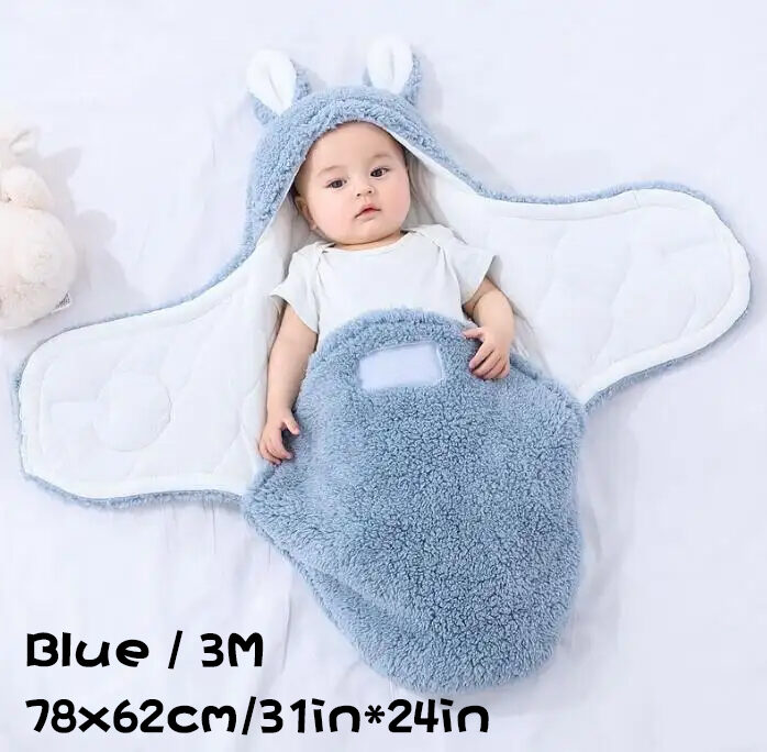Super Soft Baby Sleeping Bag Fluffy Fleece Newborn