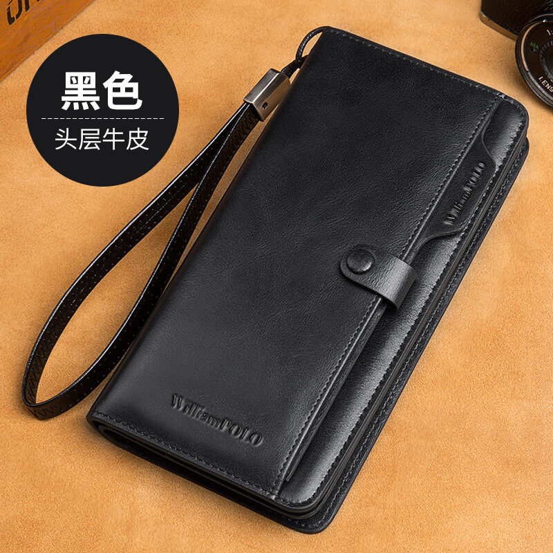 Men's Long Wallet Genuine Leather