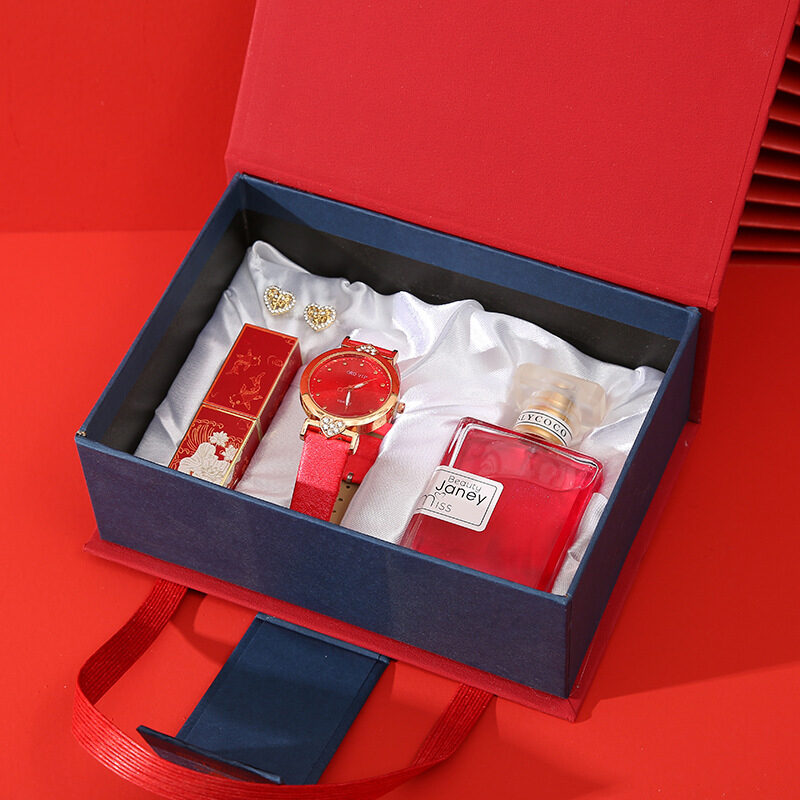 Hand Gift Set Watch Lipstick Perfume Box