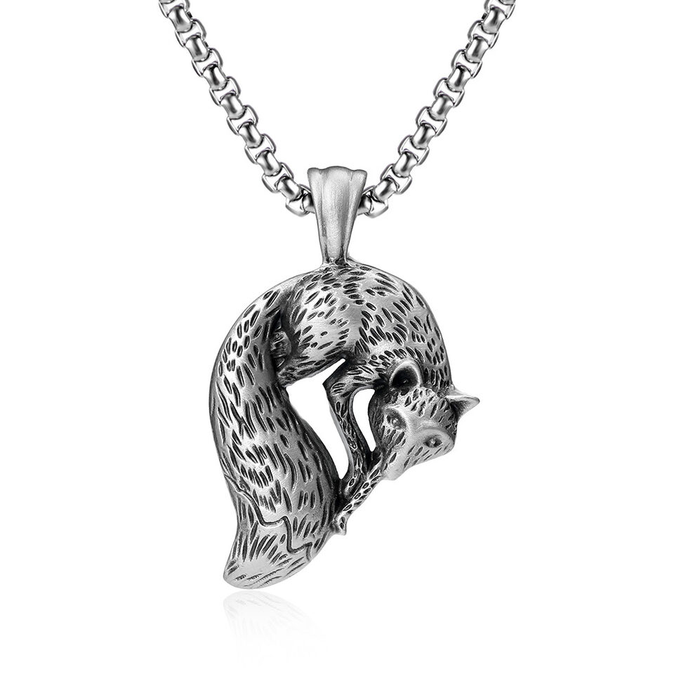 Fox Necklace Personality Men & Women Trendy Simple