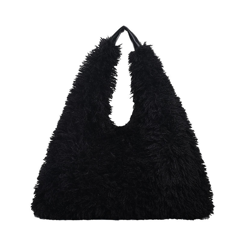 New Autumn And Ainter Plush Handbags Large-capacity Shoulder