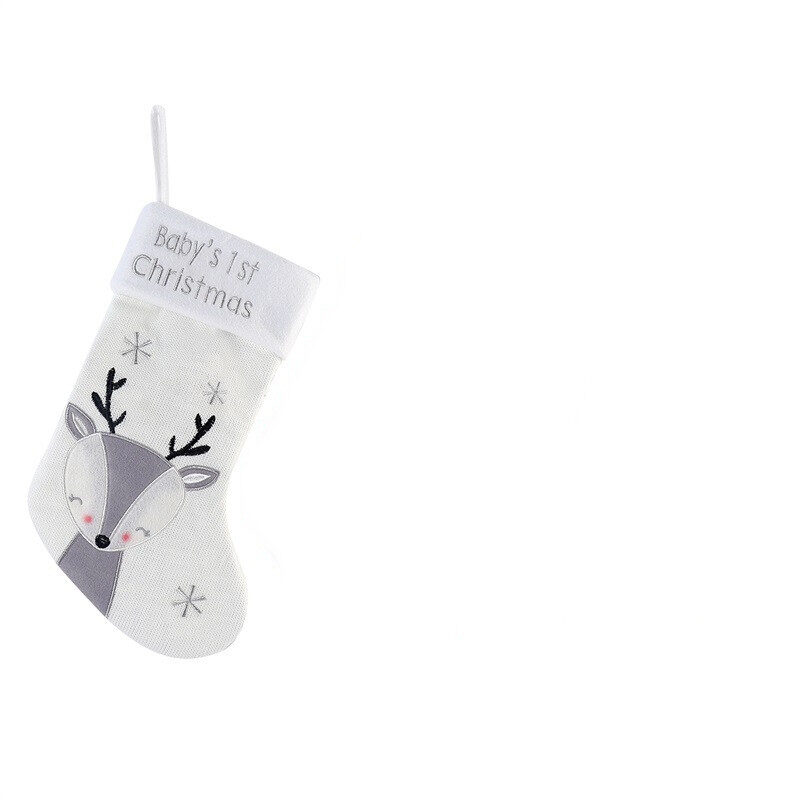 Christmas Fox Wool Gift Stockings
